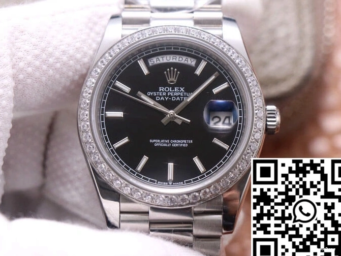 Day-Date Dial EW Black Factory Rolex M228349RBR-0002 0302